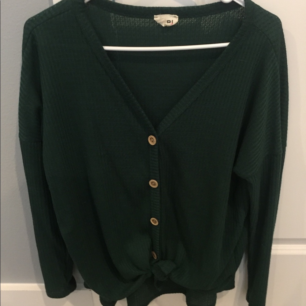 Green button top